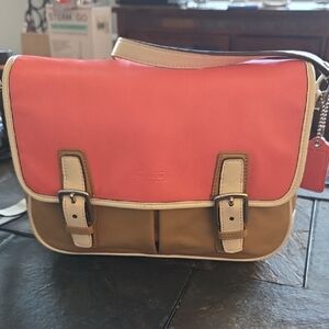Coach Park Colorblock Crossbody Flap Bag, style number F23383